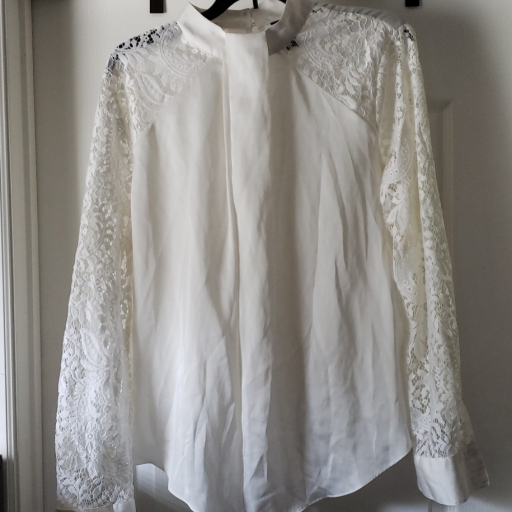 Cream blouse size large